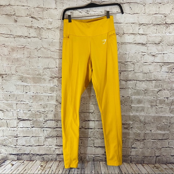 Gymshark Pants - Gymshark Dreamy 2.0 leggings Citrus Lemon small